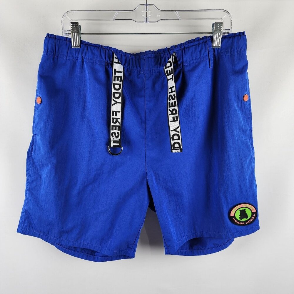 Teddy Fresh Shorts Mens Large Blue Nylon Belted Short (34x6)